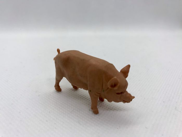 Figurine cochon Britain’s Ltd 1971 England rose ancienne vintage animaux de la ferme - photo numéro 3