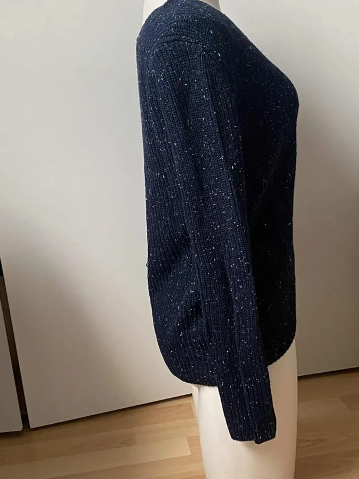 Pull col V en maille multicouleurs XS 34 Yessica - photo numéro 3