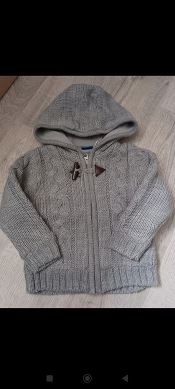 Gilet gris épais 74/80