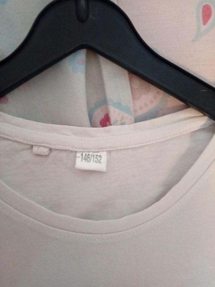 Tee-shirt manches courtes blanc.  Zeeman 11 ans - photo numéro 14