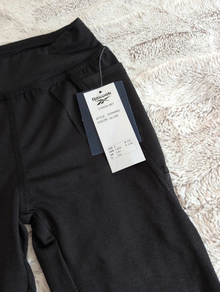Lot de 2 leggings Reebok 5/6 ans neuf - photo numéro 7