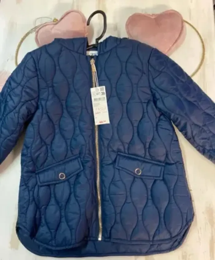 Manteau fille - matelassé - neuf - Zippy - Taille 4 ans