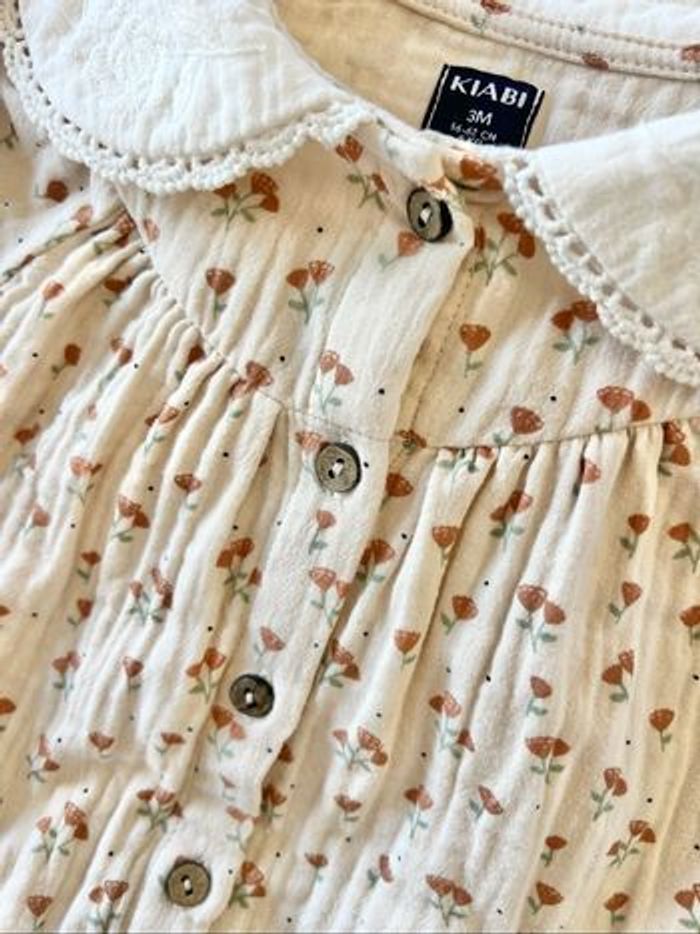 Robe fleurie 3mois/56 à 62cm - Kiabi - photo numéro 3