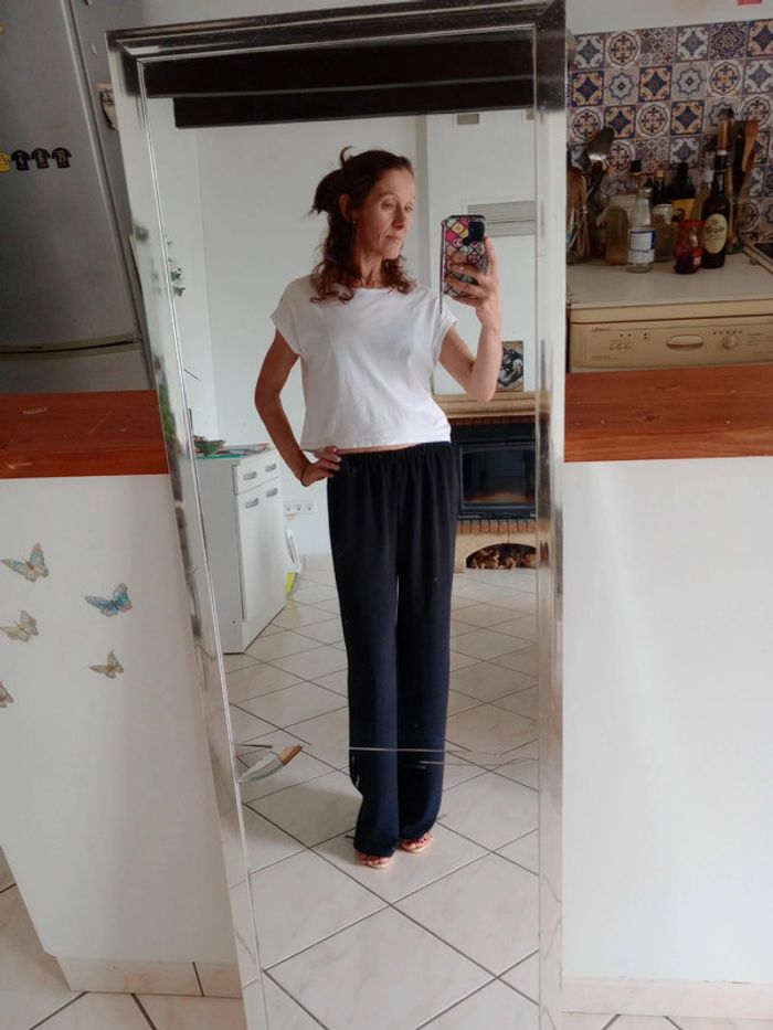 Pantalon fluide femme m noir p - photo numéro 2
