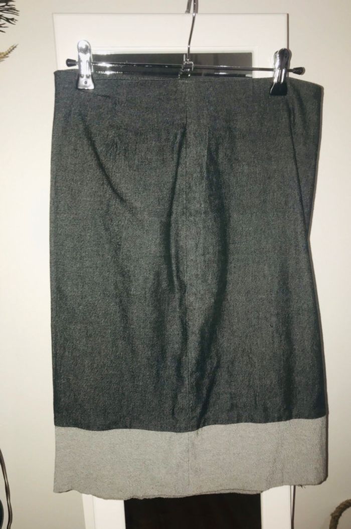 Jupe en jean grise