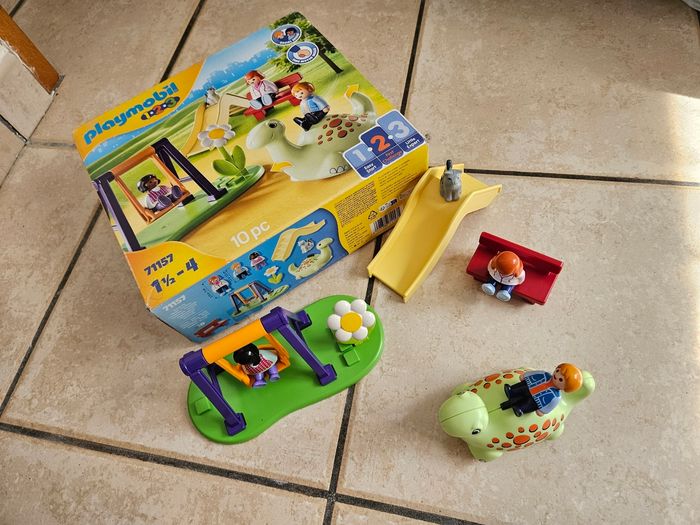 Parc playmobil 1 2 3 et boite