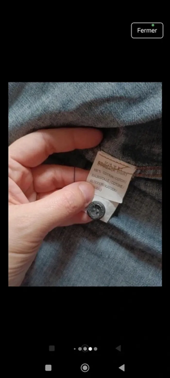 Chemise manches longues en jeans homme Big Star taille xl - photo numéro 5