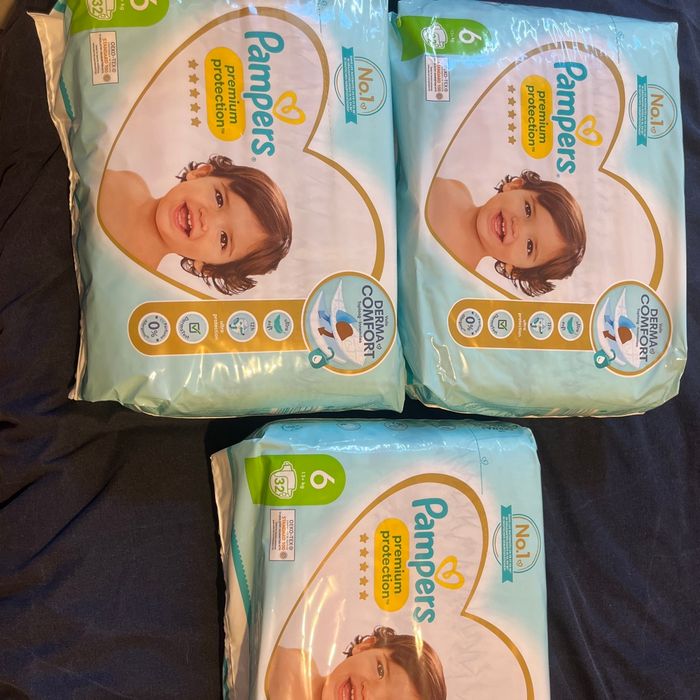 3 paquets de 32 couches taille 6