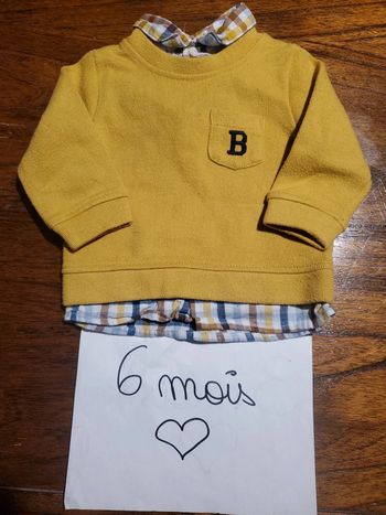 Pull chemise 6 mois