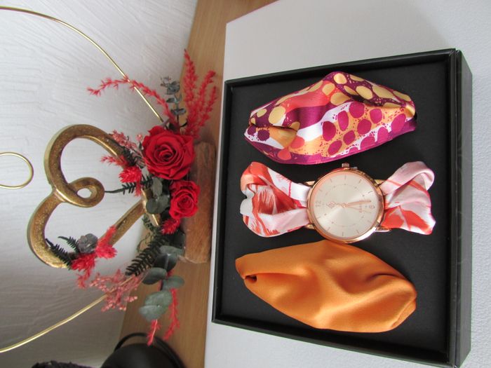 Coffret montre + rubans satin Zabok
