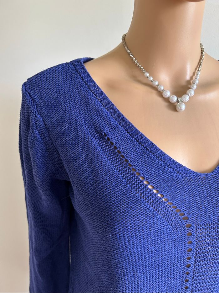 Pull bleu à manches longues Captain Tortue taille M TBE - photo numéro 4