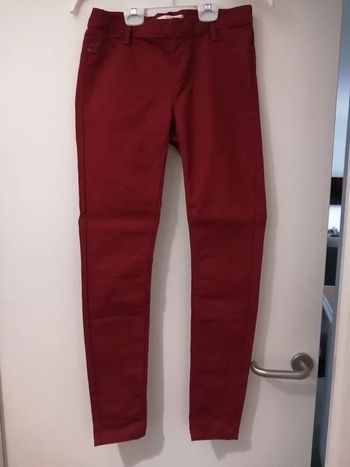 Pantalon rouge 38 camaïeu