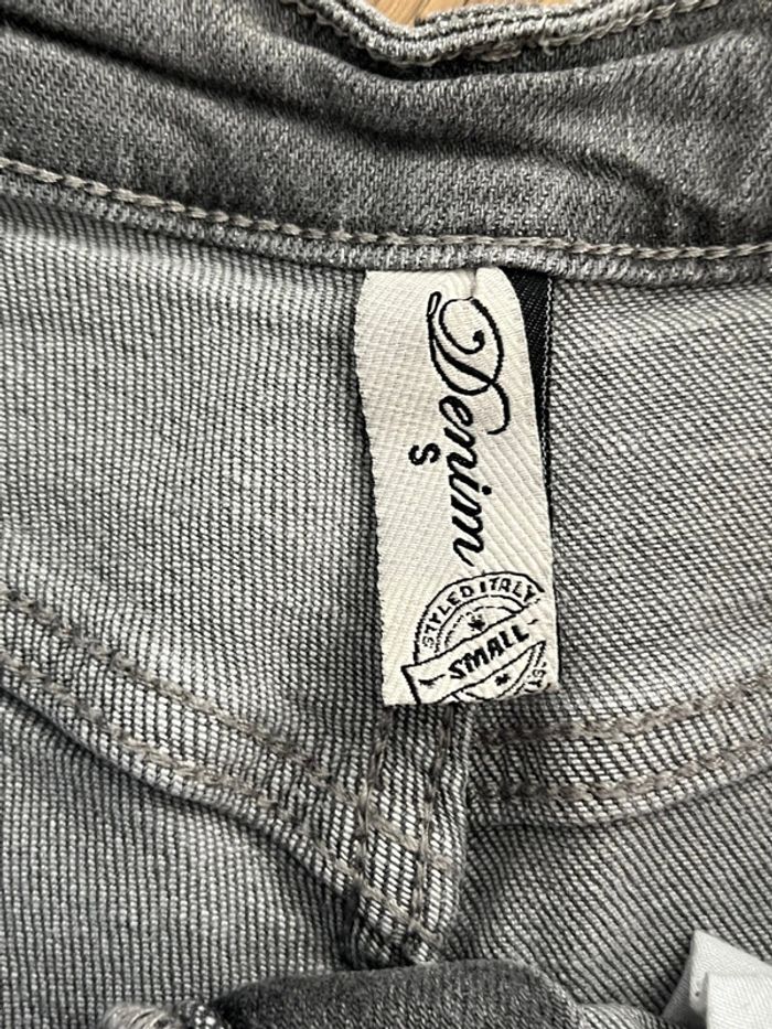 Short en jean gris Denim - photo numéro 6
