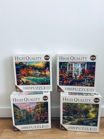 4 Puzzles 1000 pièces neuf sous blister