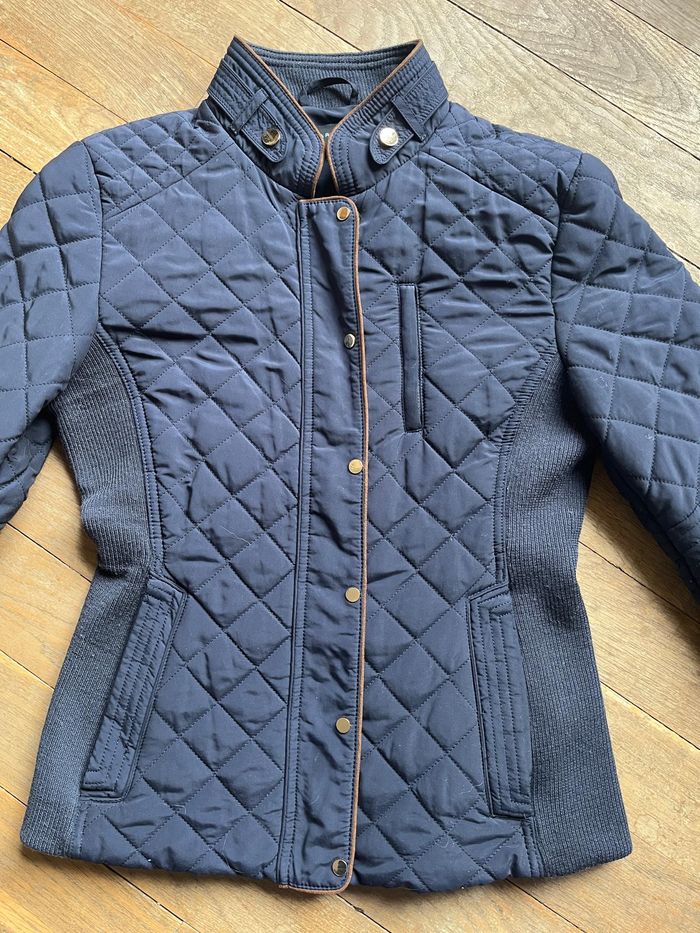 Veste matelassée marine Zara XS - photo numéro 2