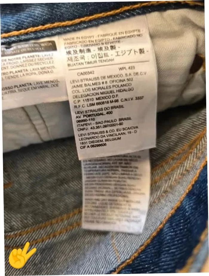 Short Levi's 501 W32 FR42 Bleu marine Homme Men SHO168b - photo numéro 6