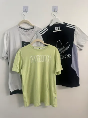 T-shirt lot de 3, Adidas puma fila