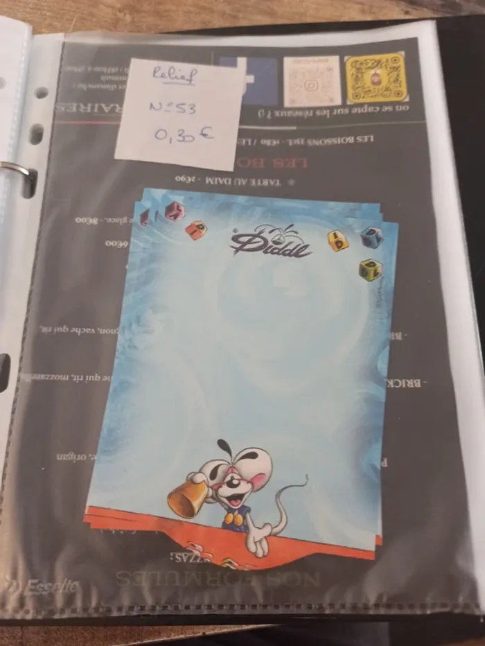 Feuille Diddl relief 53 0,30€