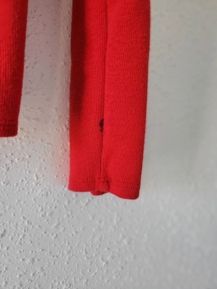 Pull rouge nœud fille 6 ans - photo numéro 7