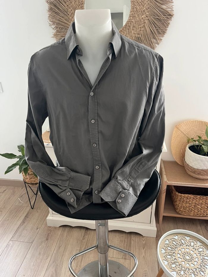 Chemise homme manches longues kaki taille 41/42 - photo numéro 2