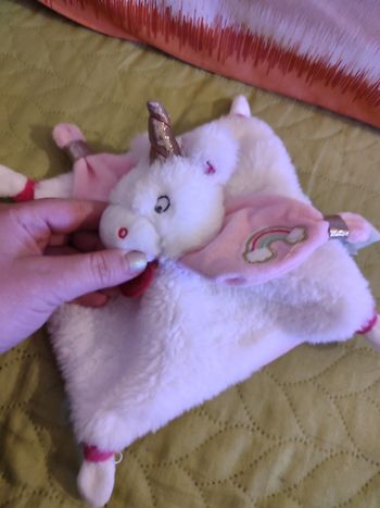 Doudou licorne baby nat'