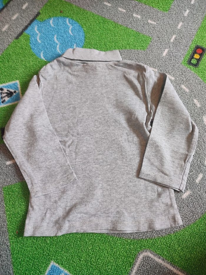 t-shirt gris col roulé - photo numéro 2
