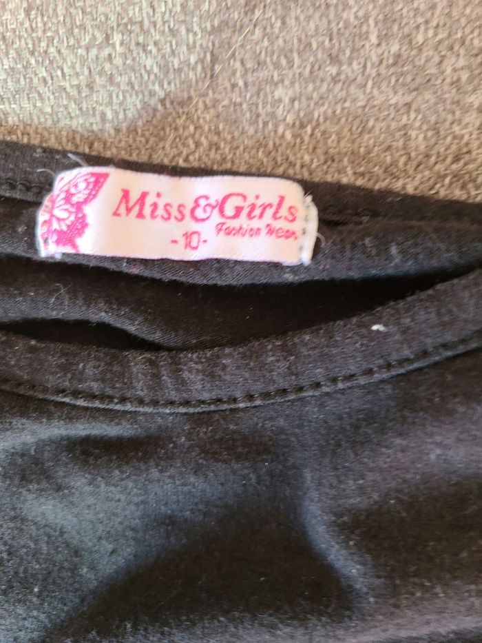 Tee-shirt avec des Sequins réversibles miss et girl taille 10 occasion - photo numéro 4
