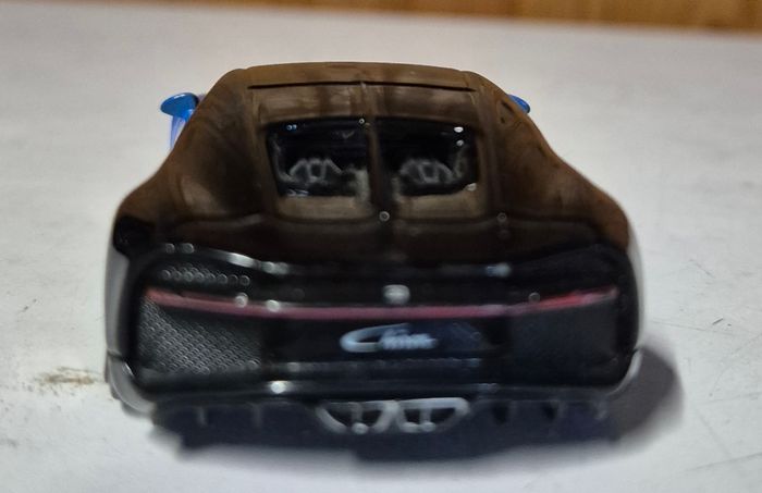 Bburago Bugatti Chiron – 1/43 – miniature voiture – bleu/noir – supercar – collection - photo numéro 4