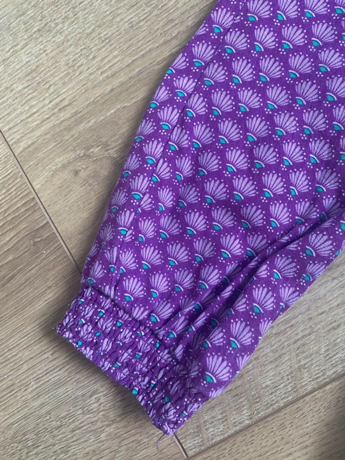 Pantalon souple et fluide violet Okaïdi - photo numéro 4