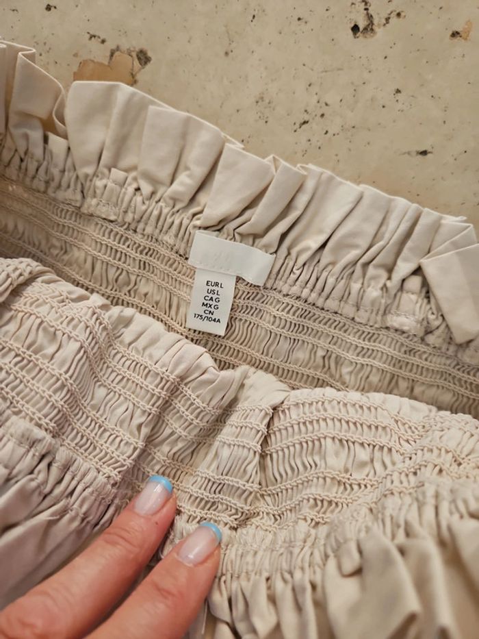 Robe bustier beige H&M T L 40 - photo numéro 2