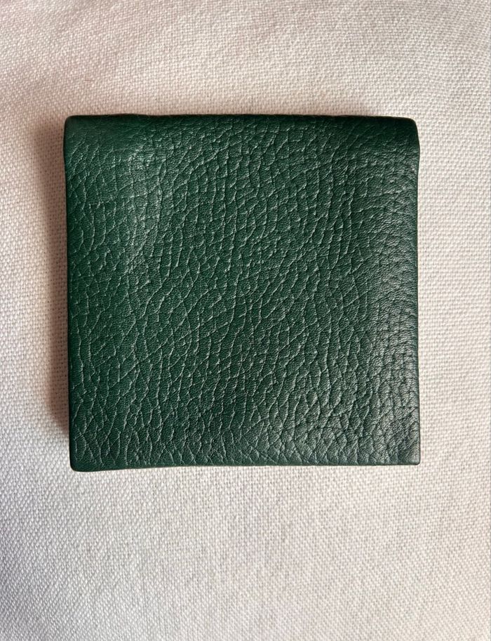 Porte-monnaie LE TANNEUR - Cuir grainé Vert Sapin - photo numéro 3