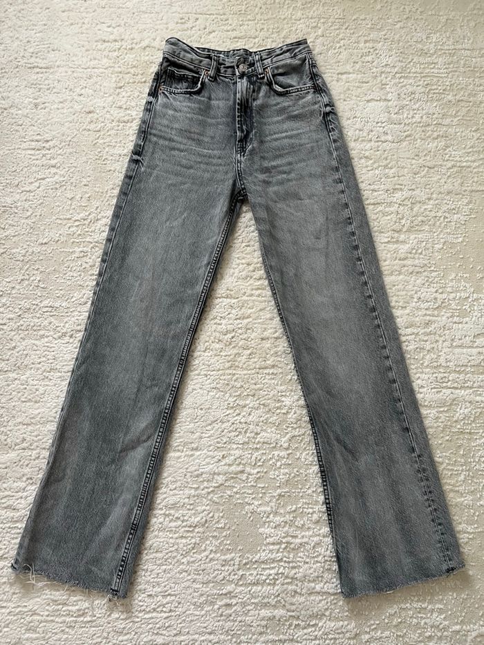 jeans gris Zara 34 - photo numéro 2