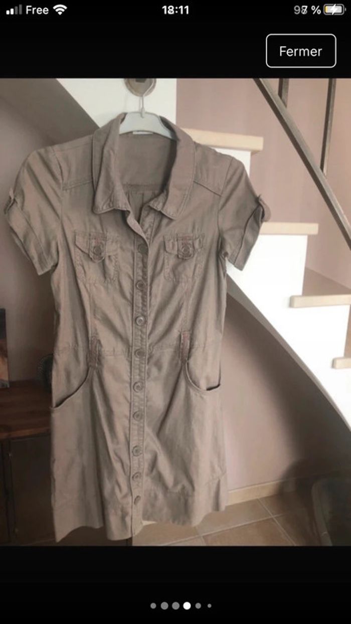 Robe kaki pimkie taille 38 - photo numéro 2