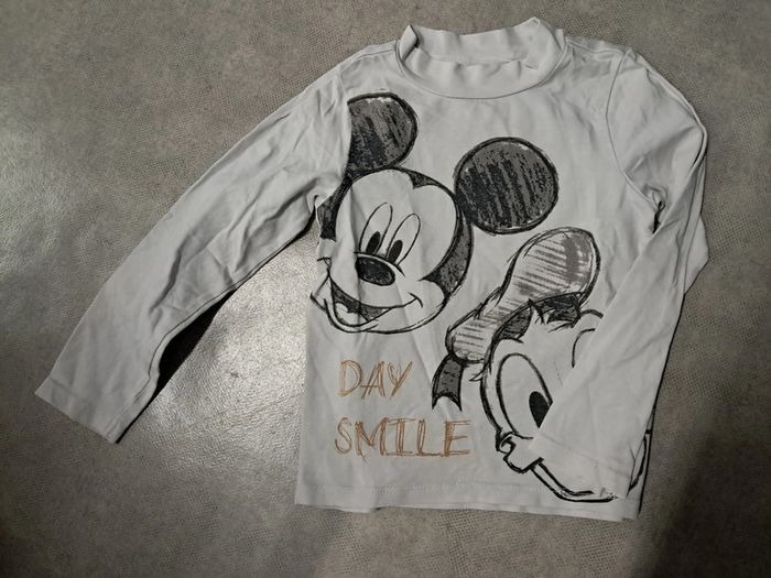 haut tee shirt manches longues garcon 4 ans disney
