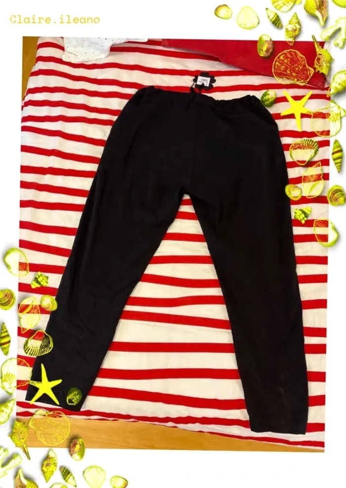🛑 pantalon fluide noir 🛑 3XL - photo numéro 3