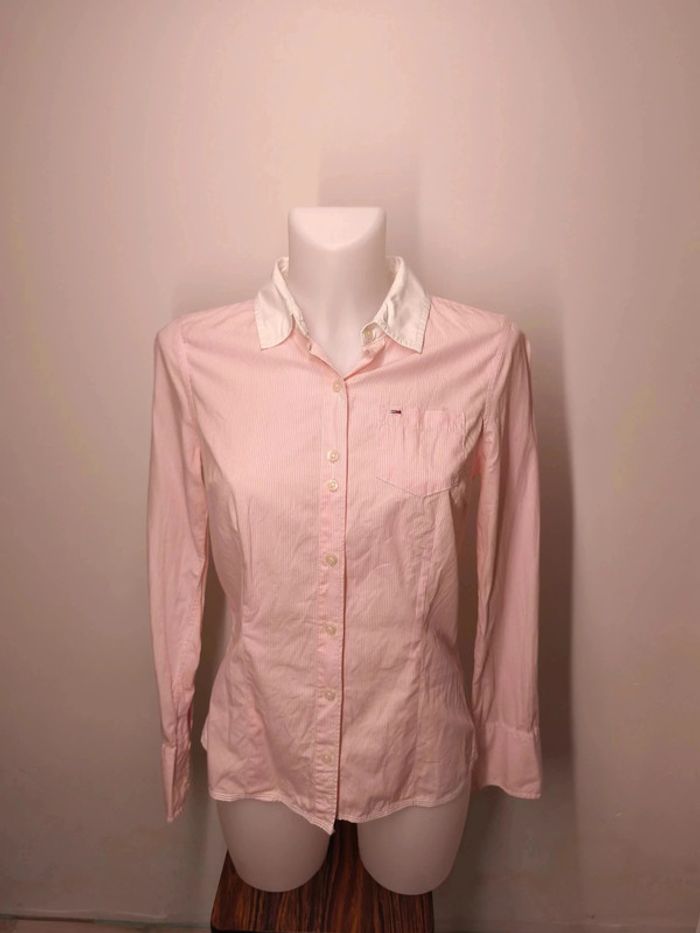 Chemise Tommy Hilfiger Femme Taille S Rose rayé