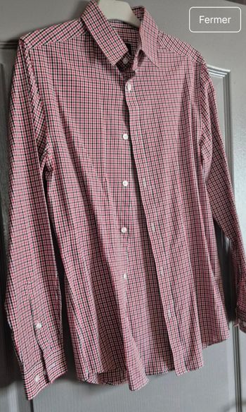 Chemise slim fit à carreaux