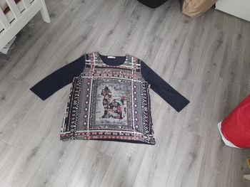 Blouse motif chat taille 4