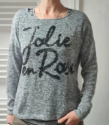 Joli pull chiné L