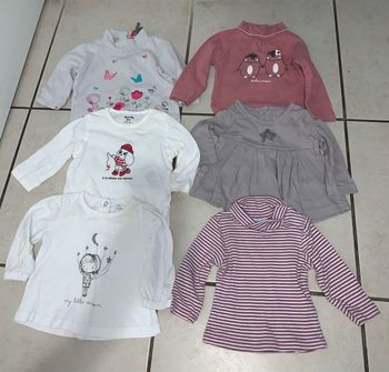 Lot 6 tee-shirts 3 mois