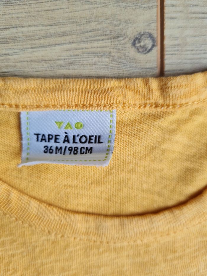 Tshirt jaune TAO 3 ans - photo numéro 2