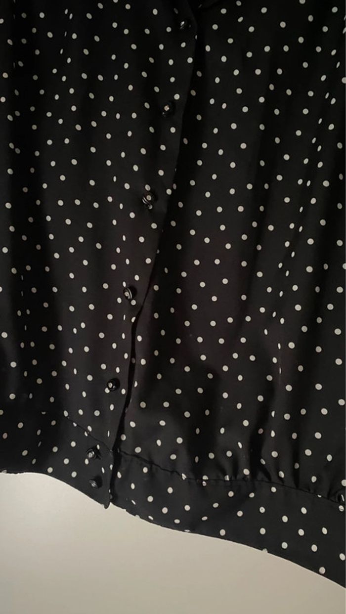 Chemise a pois handmade manches bouffantes Taille Unique - photo numéro 4