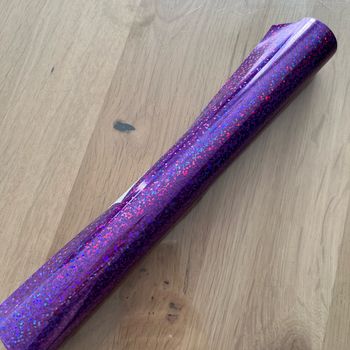 4 flex thermocollants textile holographiques 25x50 cm