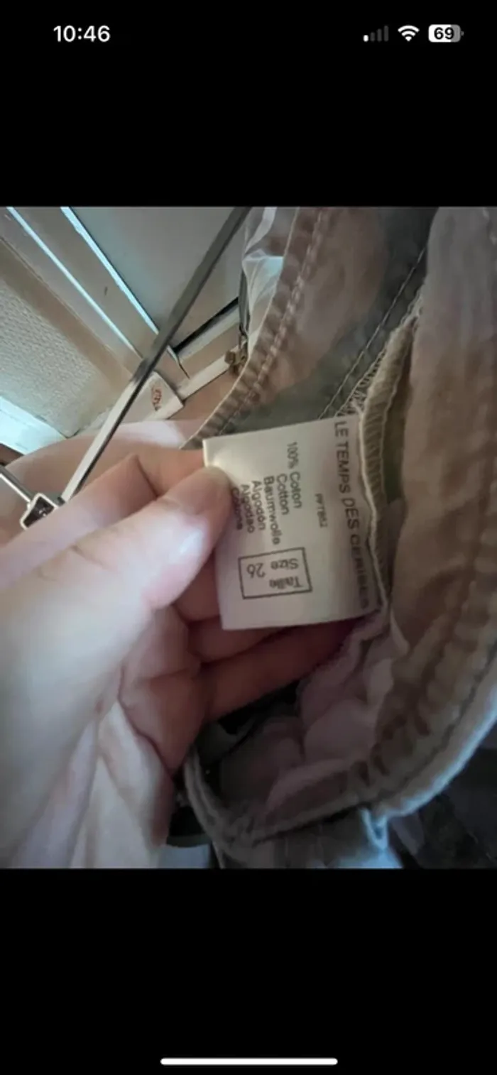 Pantalon militaire Le temps des cerises taille 36 - photo numéro 4