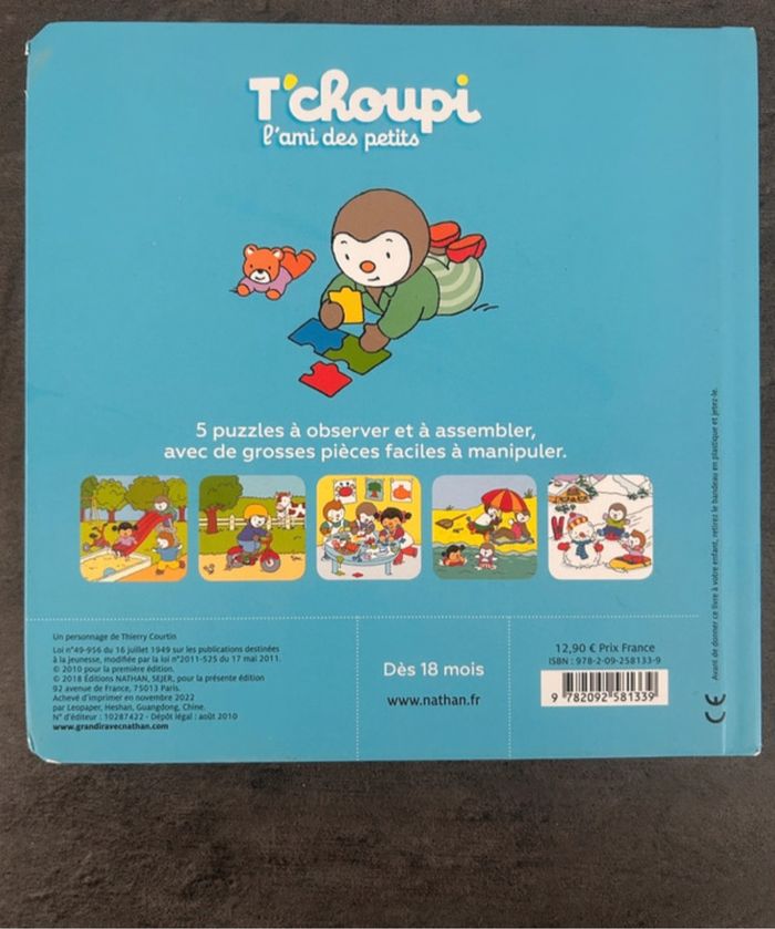 Livre puzzle Tchoupi - photo numéro 4
