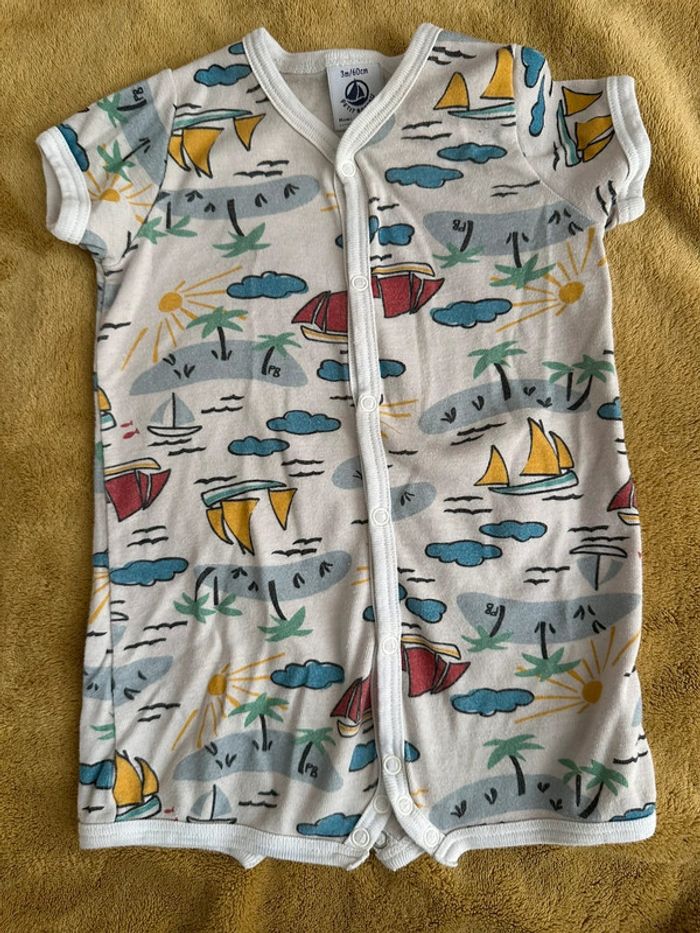 Combinaison colorée petit bateau 3 mois
