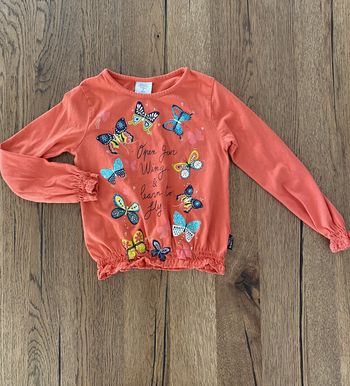 Jolie blouse corail papillons 5 ans Boboli