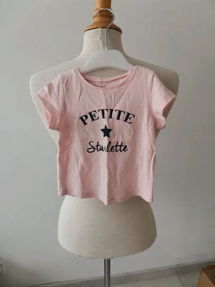 Tee shirt rose pale