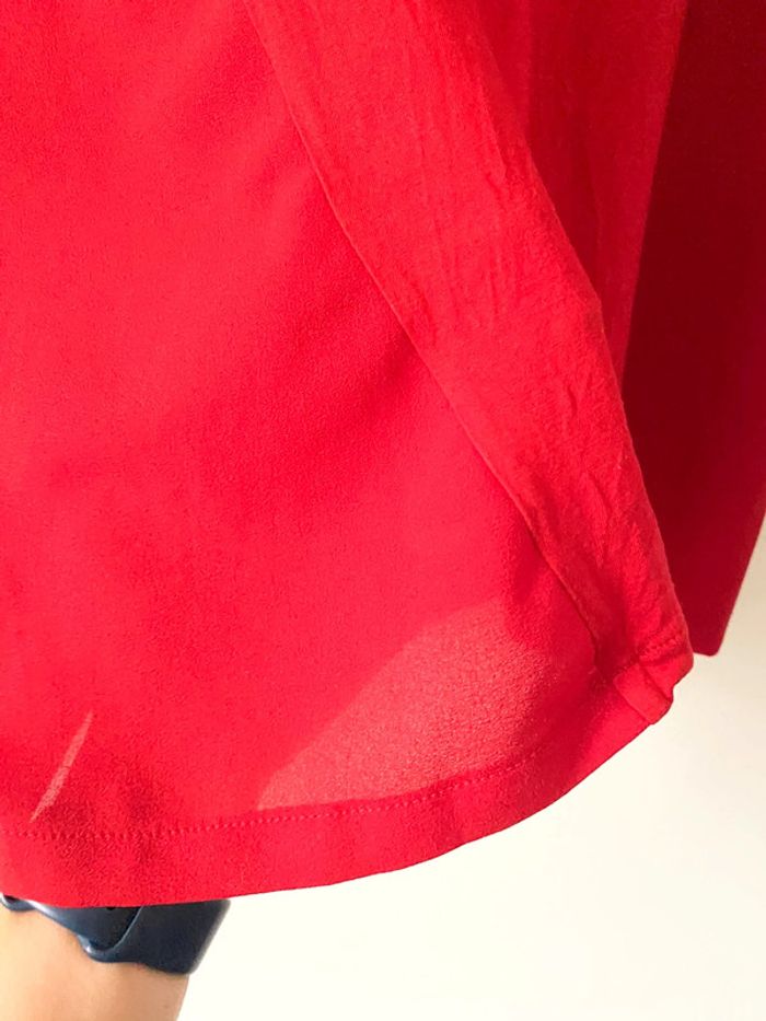 T-shirt chemisier bi matière - photo numéro 3