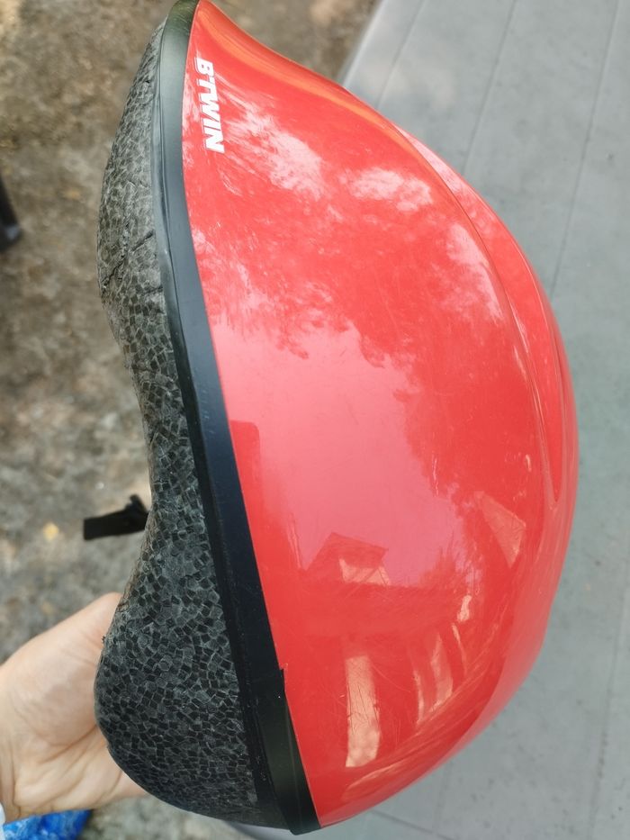 Casque enfant XS rouge - photo numéro 2